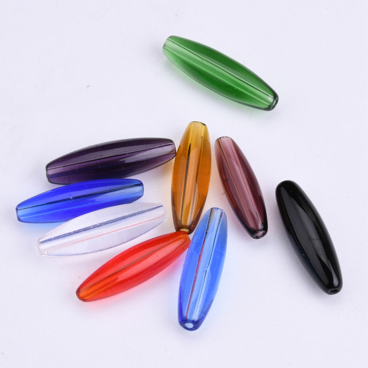 Crimp Bead Tube - 20pcs Oval Tube Shape 22mm x