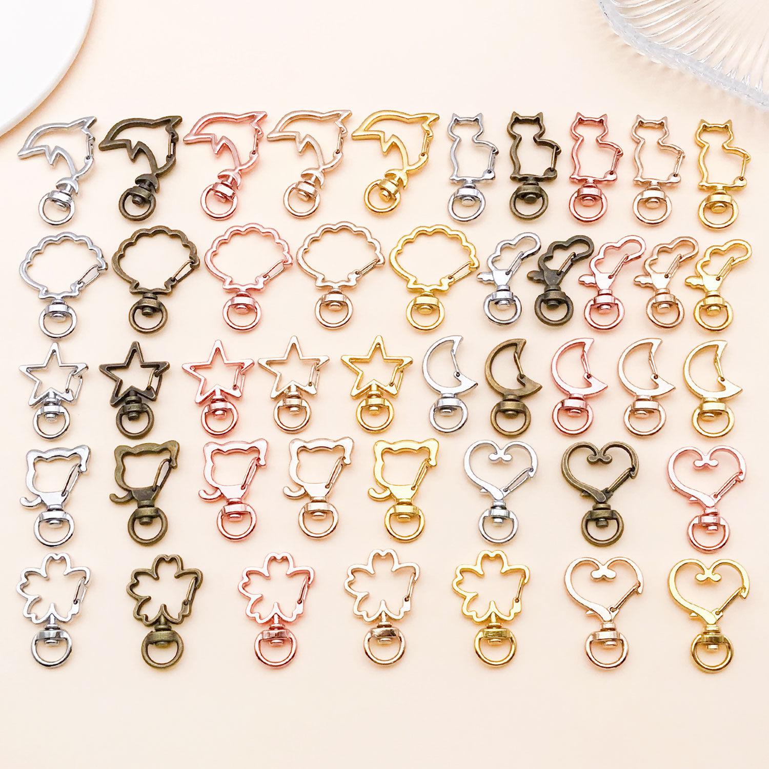 Jewelry Making Essentials - 5pcs/lot Heart Star Moon Cat Dog