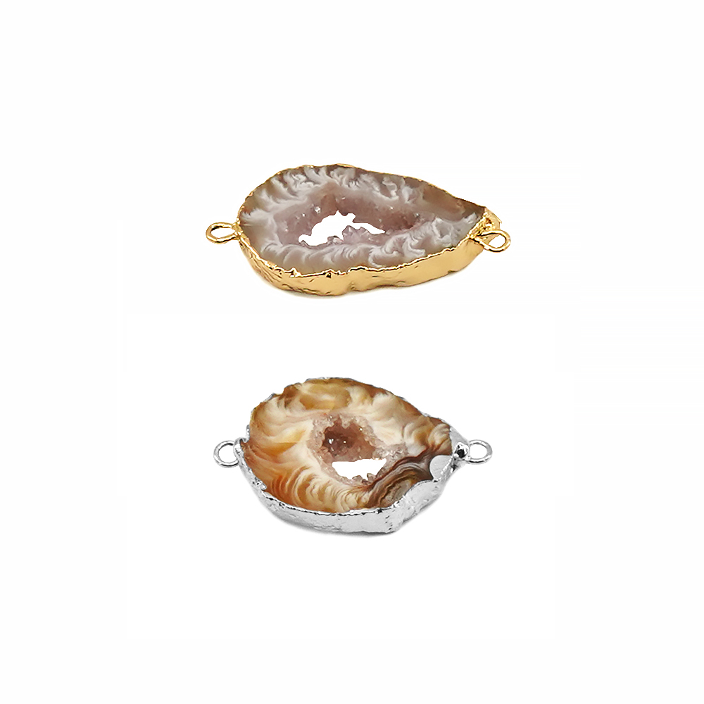 Jewelry Making Stones - Irregualr Natural Agate Geode Druzy Stone