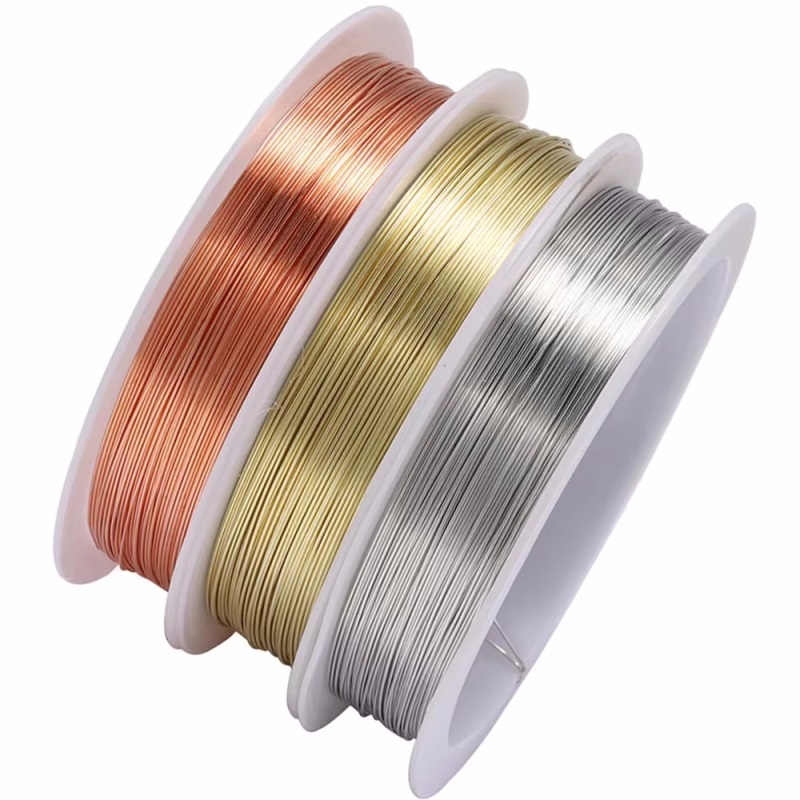 Jewelry Making With Copper Wire - 1 Roll 0.2/0.3/0.4/ 0.5/ 0.6/0.8mm Sturdy