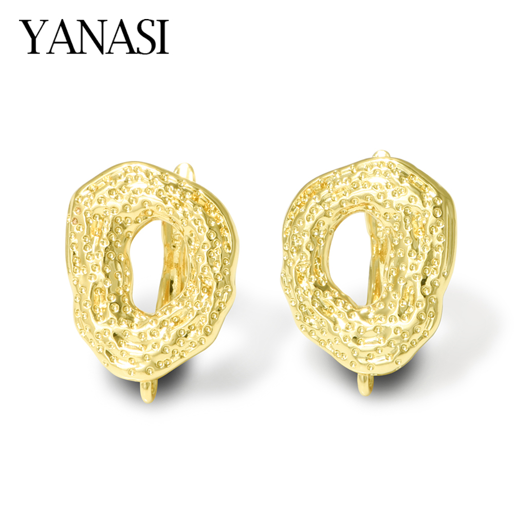 Jewelry Making Brass - 1 Pair Big Size18K Gold Plated