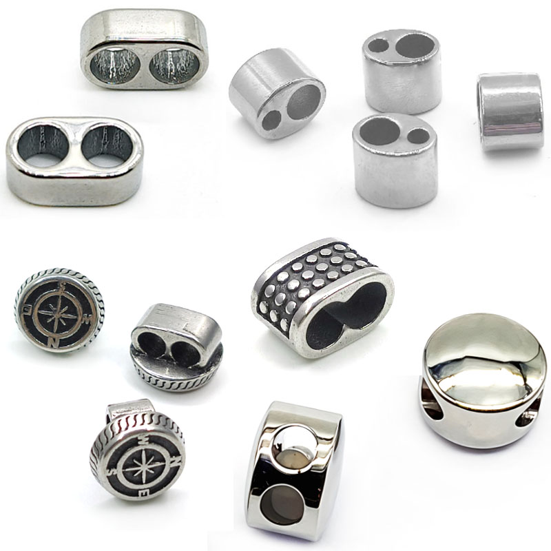 Jewelry Making Equipment - 4Pcs Stainless Steel Beads Spacers Large