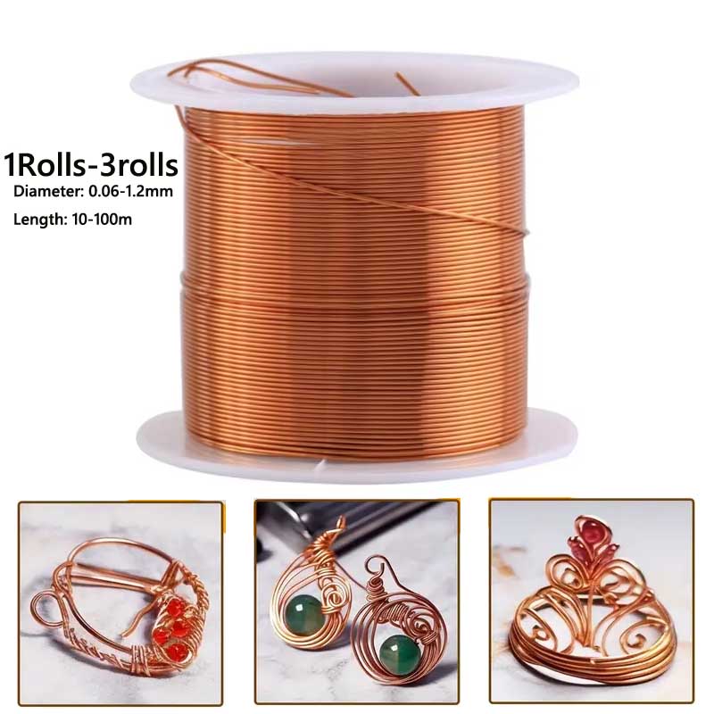 Jewelry Making With Copper Wire - 1-3Roll Soft Copper Wire for Electroculture