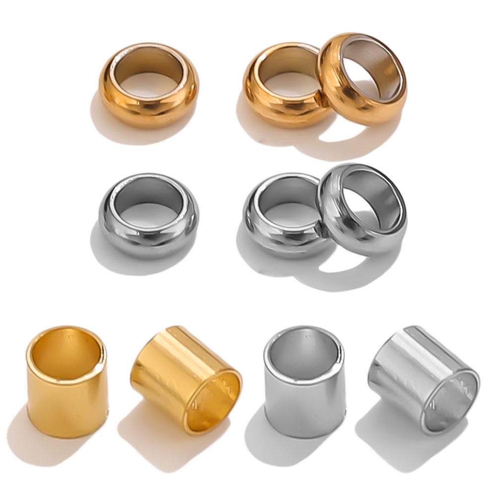 Crimp Bead Tube - 100/200pcs Gold Stainless Steel Tube Crimp
