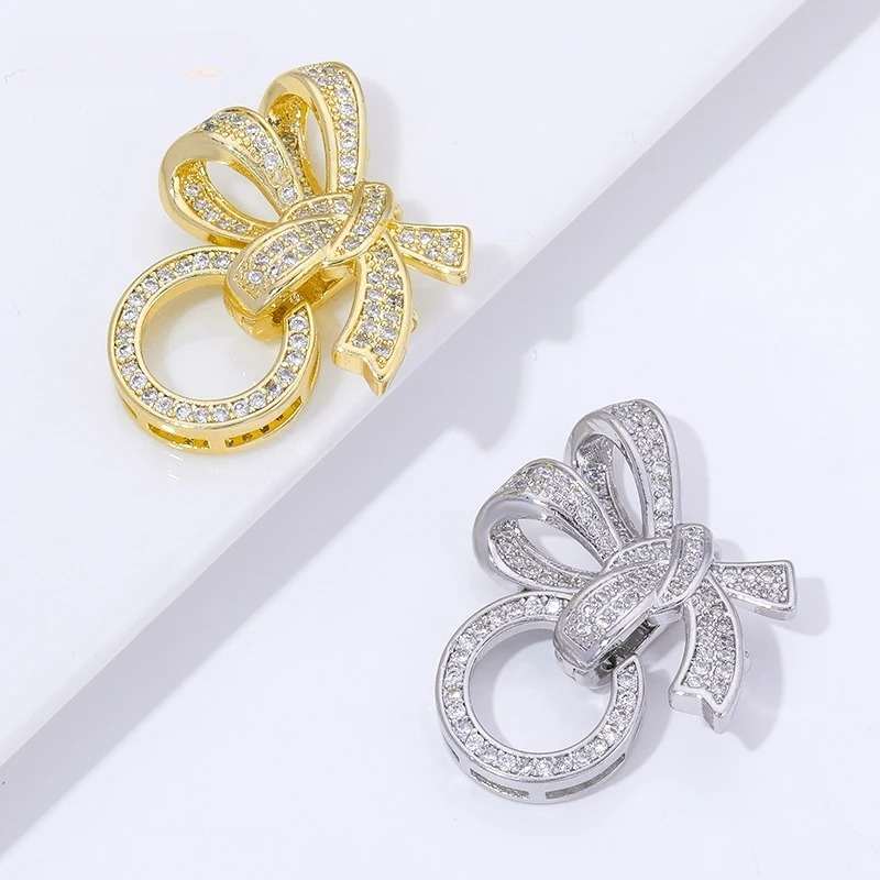 Jewelry Making Brass - 18K Gold Plated Pearl Clasps Connectors