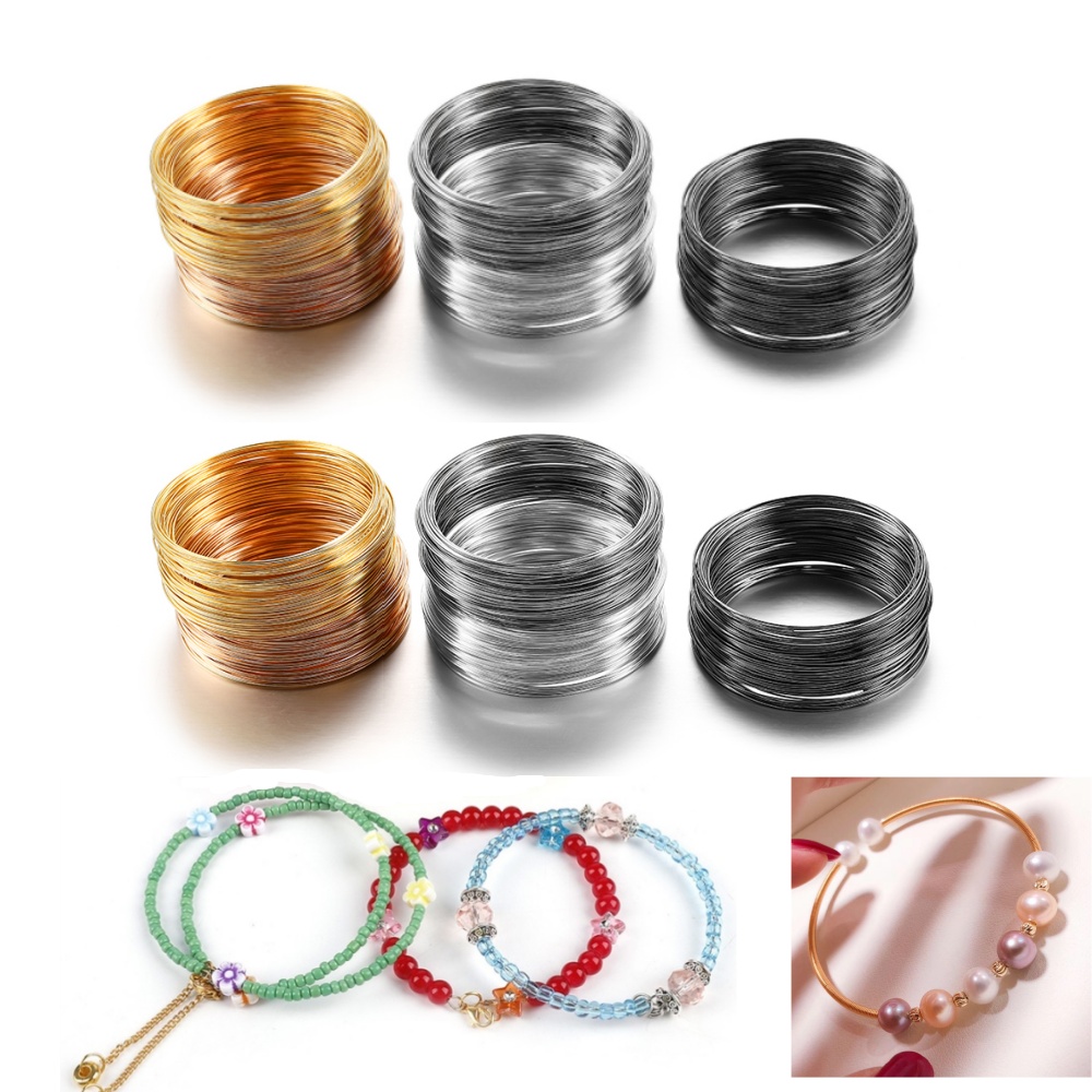 Jewelry Making Gold Wire - 100 Loops/lot 0.6mm Silver Gold Bronze