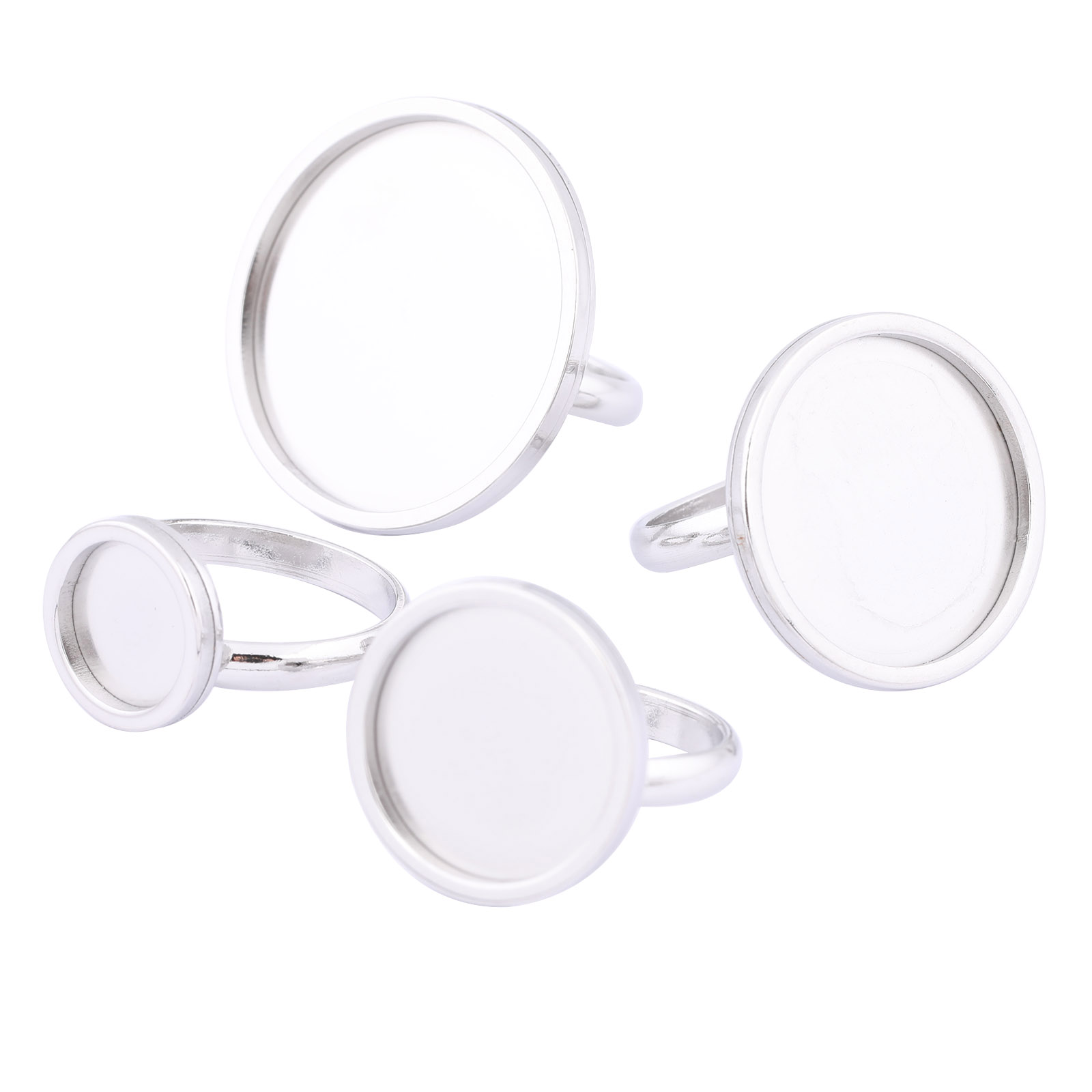 Jewelry Making Soldering Kit - 5pcs Stainless Steel Adjustable Ring Base