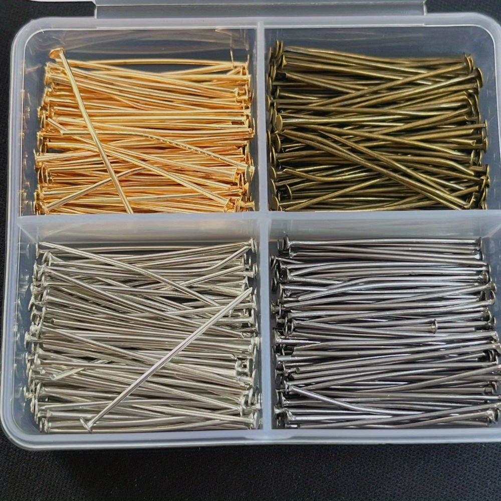 Jewelry Making Essentials - 400pcs Mixed Iron Head Pins 30mm