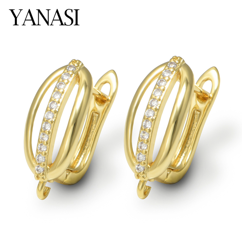 Jewelry Making Brass - 1 Pair 18K Gold Plated Brass