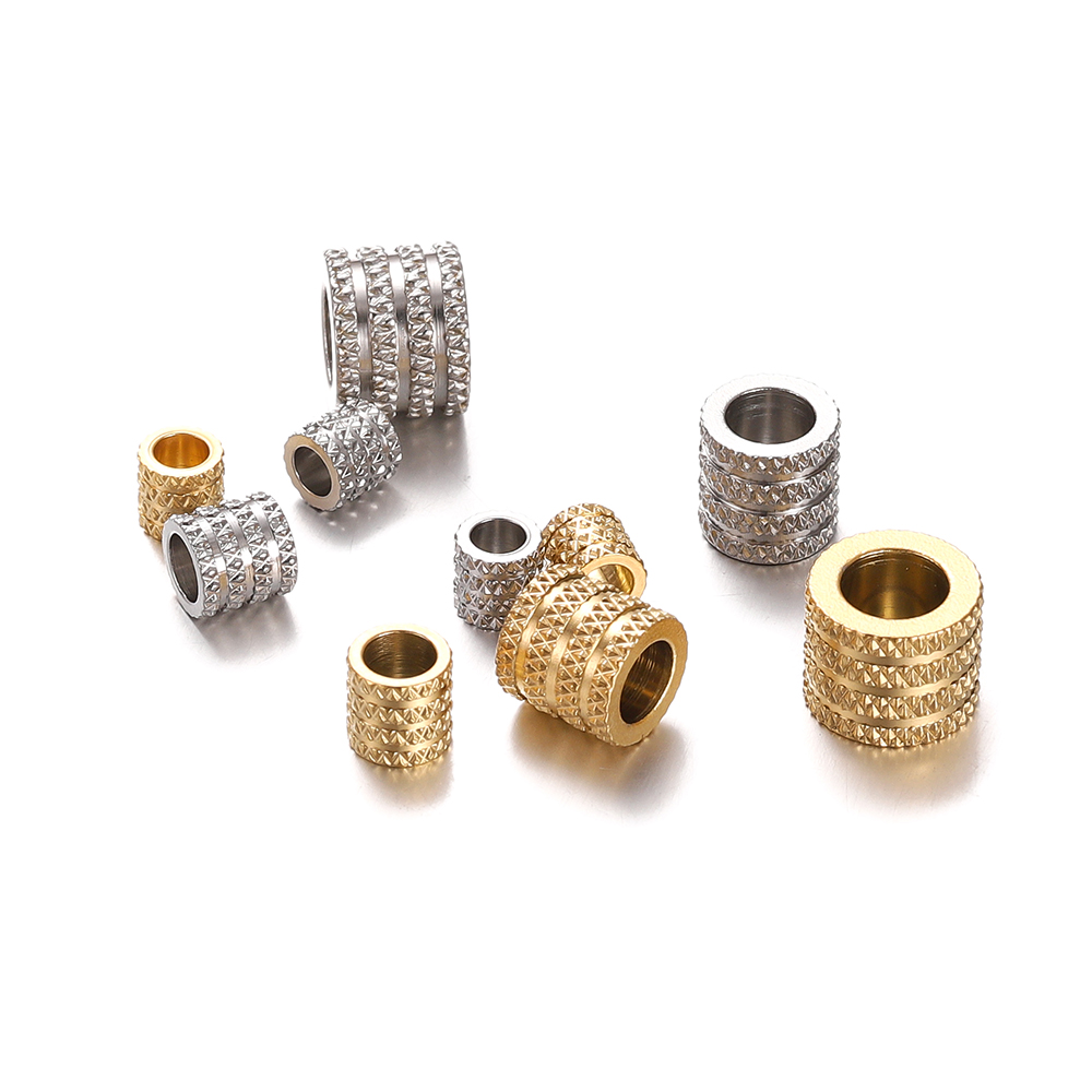 Jewelry Making Equipment - 10Pcs Stainless Steel Loose Beads Big
