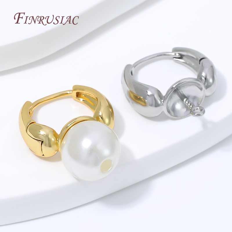Jewelry Making Brass - 18K Gold Plated Water Drop Huggie