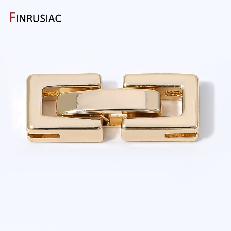 Jewelry Making Essentials - 14K Gold Plated Rectangular Pearl Clasps