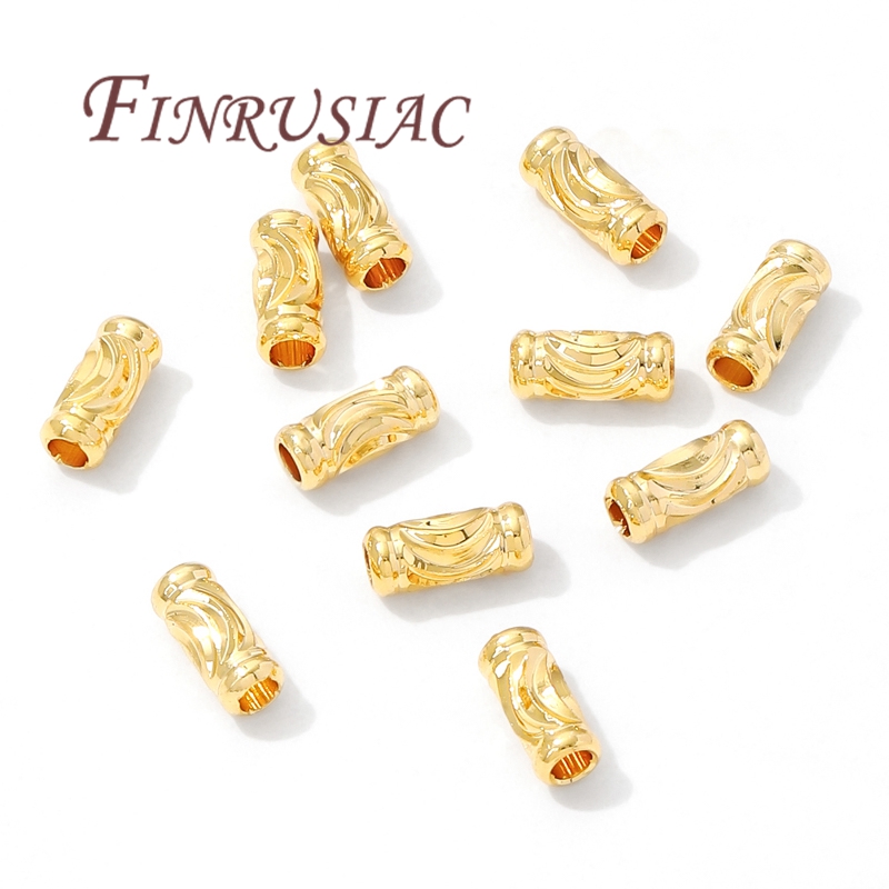 Crimp Bead Tube - 3mm*7mm Tube Beads Spacer Beads 18K