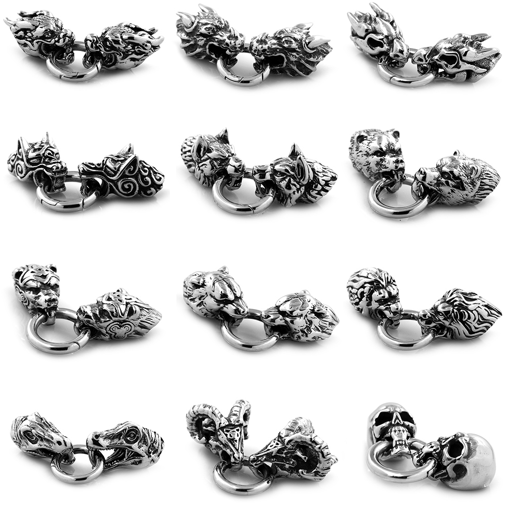 Jewelry Making Name - 8.0mm Stainless Steel Animal Heads Connectors