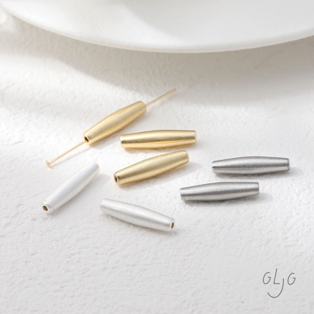 Jewelry Making Equipment - 4PCS Long Oval Bead Spacer Beads