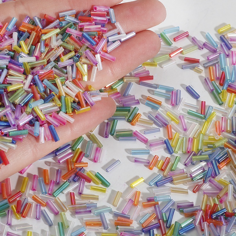 Crimp Bead Tube - 2x7mm 600pcs/lot Rice Shaped Crystal Beads