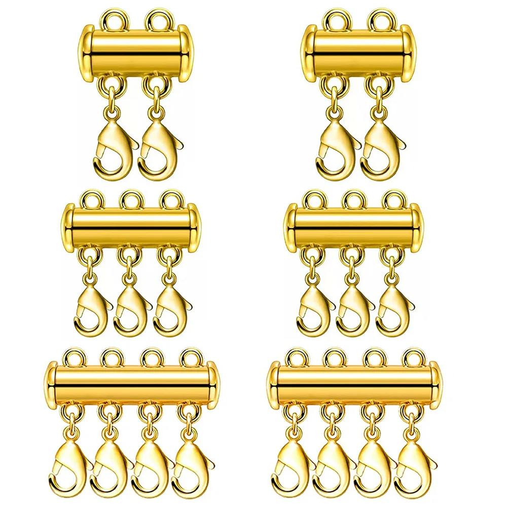 Jewelry Making Material - 2pcs Multi Strand Necklace Layer Lobster