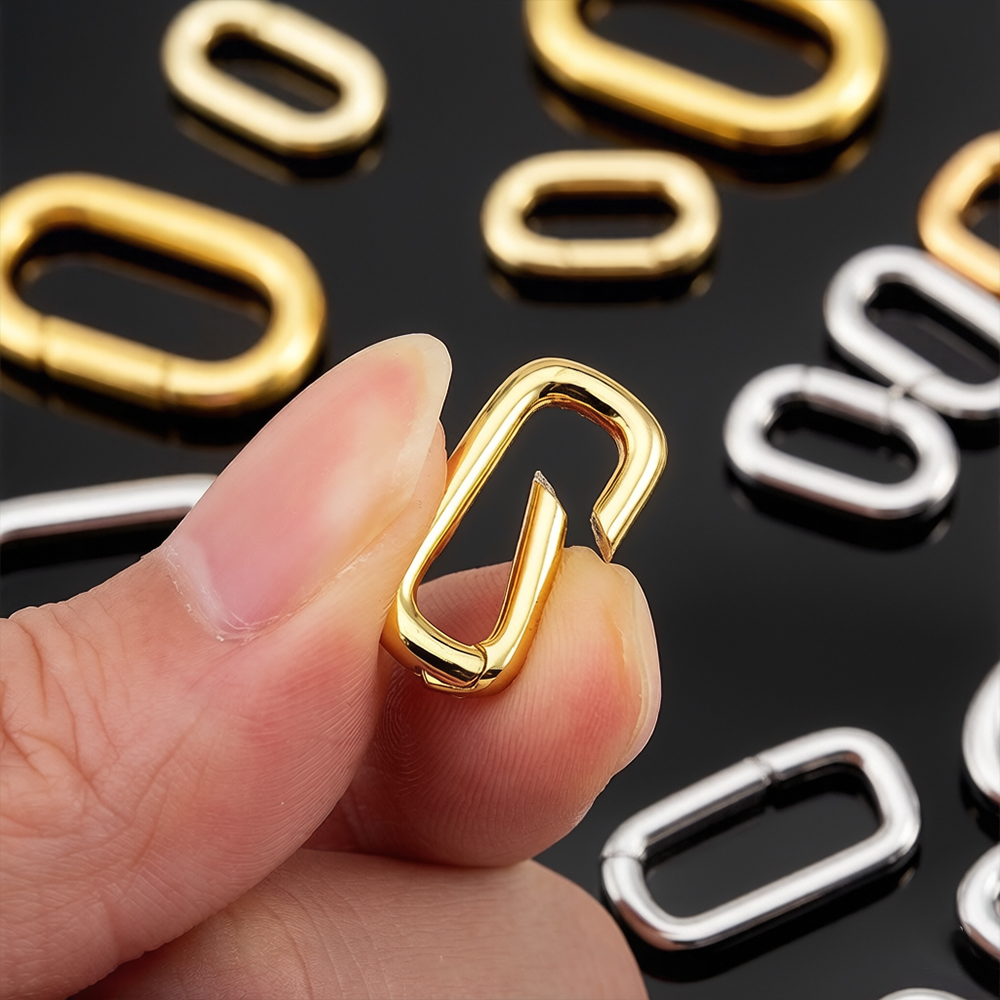 Jewelry Making Material - 2pcs 18K Gold Plated Filled Oval