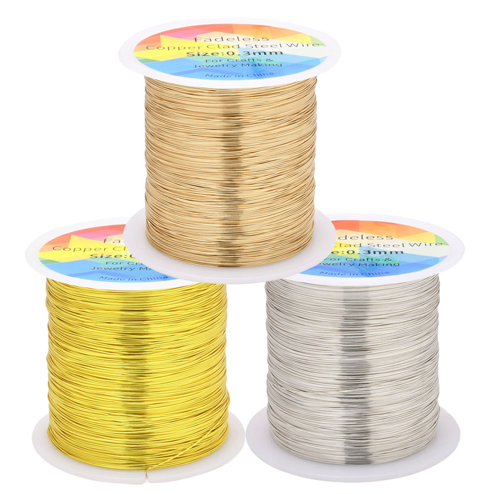 Jewelry Making With Copper Wire - 100m/328ft Fadeless Copper Clad Steel Wire