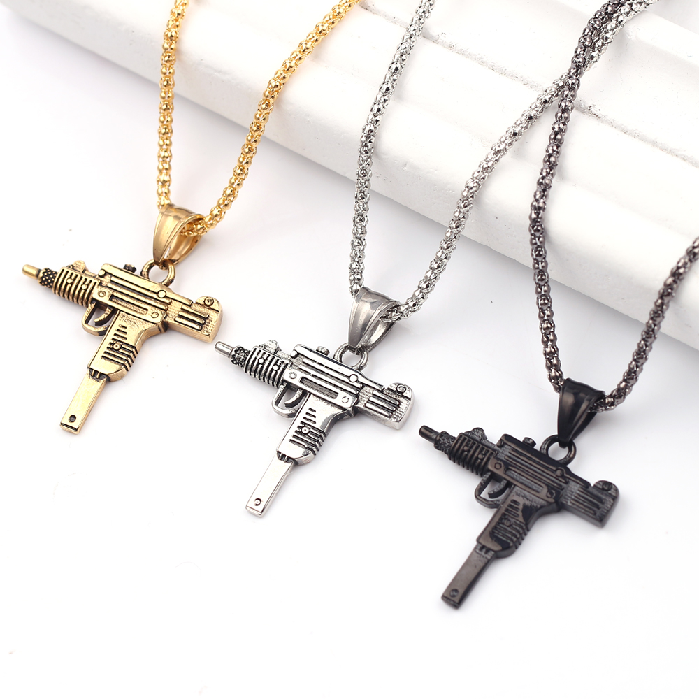 Punk Uzi Pistol Machine Gun Ne - Jewelry Making Equipment ulasan dan harga