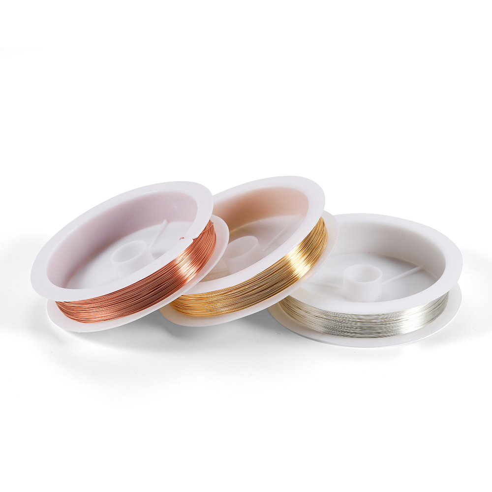 1Roll Gold Color Copper Wire 0 - Jewelry Making Gold Wire ulasan dan harga