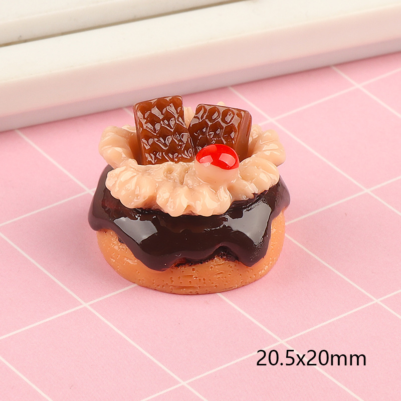 5pcs Cute Mini Fruit Cake Resi - Jewelry Making Desk ulasan dan harga