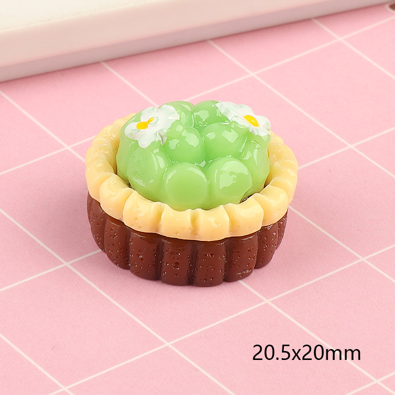 5pcs Cute Mini Fruit Cake Resi - Jewelry Making Desk ulasan dan harga