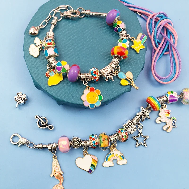 Charm Bracelet Making Kit for  - Jewelry Making Kit For Kids ulasan dan harga