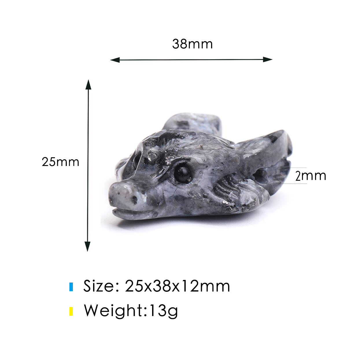 Fox Pendant Natural Healing Cr - Jewelry Making Japan ulasan dan harga