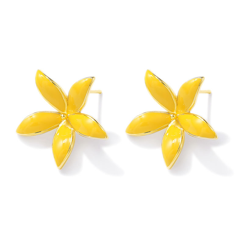 18K Gold Color Brass Flower St - Jewelry Making Brass ulasan dan harga