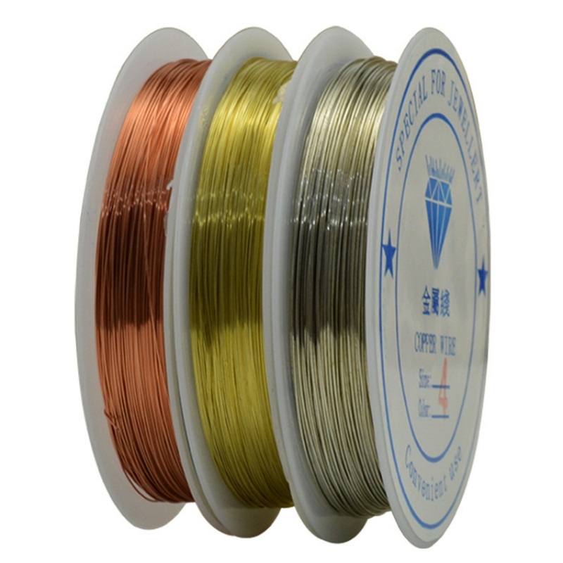 1 Roll 0.2/0.3/0.4/ 0.5/ 0.6/0 - Jewelry Making With Copper Wire ulasan dan harga