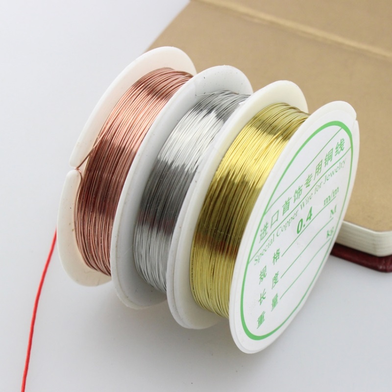 1 Roll 0.2/0.3/0.4/ 0.5/ 0.6/0 - Jewelry Making With Copper Wire ulasan dan harga
