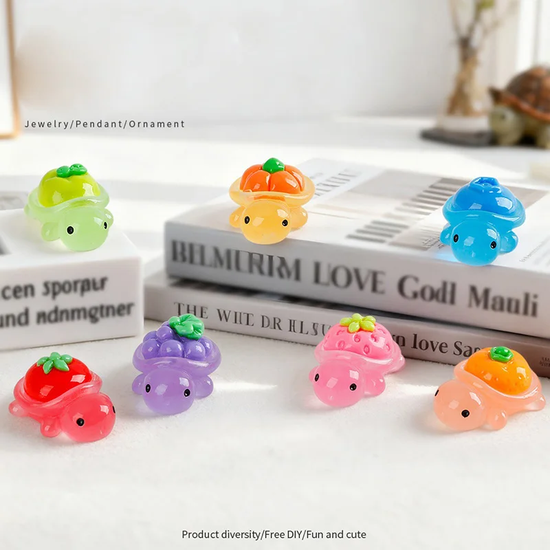 Glow in The Dark Fruit Turtle  - Jewelry Making Desk ulasan dan harga