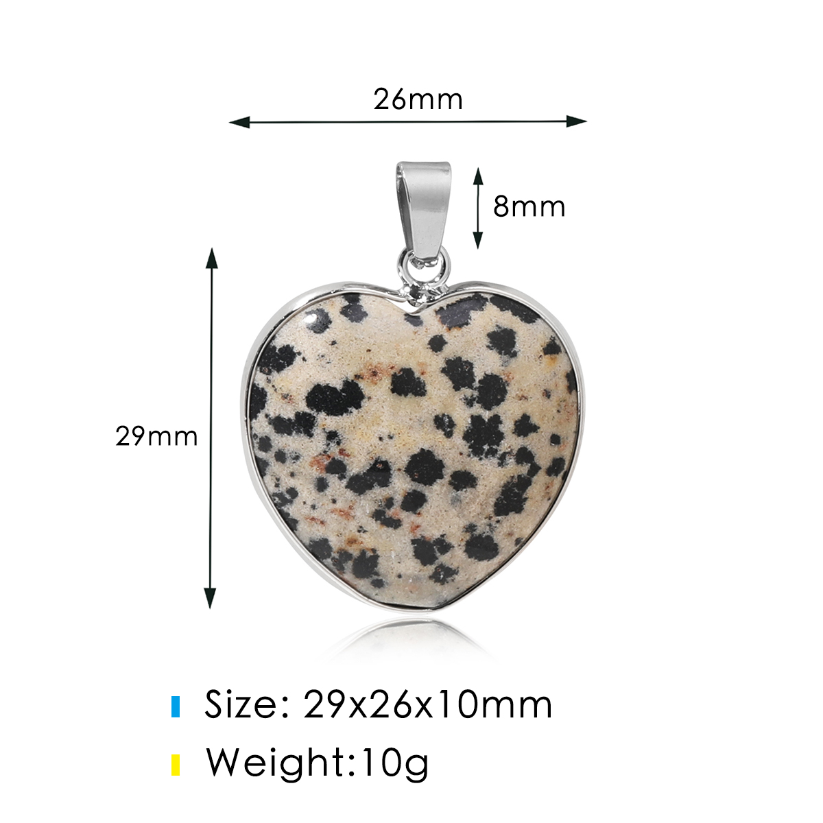 1pc 25mm Heart Shaped Gold Col - Jewelry Making Japan ulasan dan harga