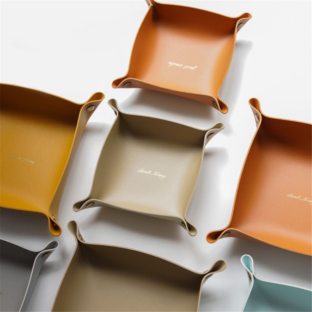 Desktop Storage Tray Leather K - Jewelry Making Desk ulasan dan harga