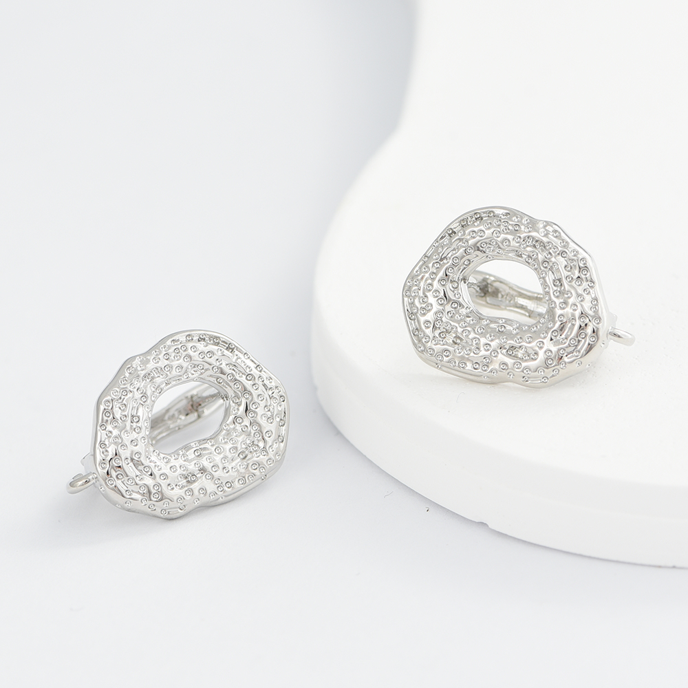 1 Pair Big Size18K Gold Plated - Jewelry Making Brass ulasan dan harga