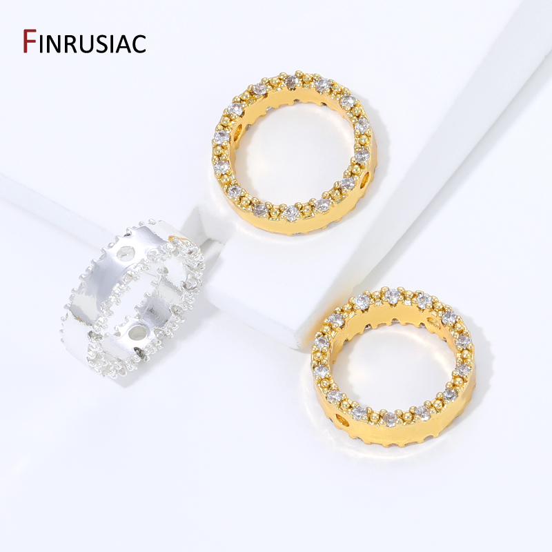 18K Gold Plated Brass Zircon R - Jewelry Making Equipment ulasan dan harga