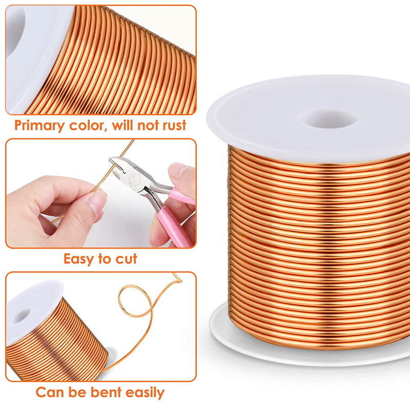 1-3Roll  Soft Copper Wire for  - Jewelry Making With Copper Wire ulasan dan harga