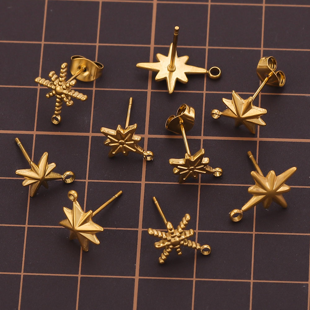 6pcs Stainless Steel Earrings  - Jewelry Making Soldering Kit ulasan dan harga