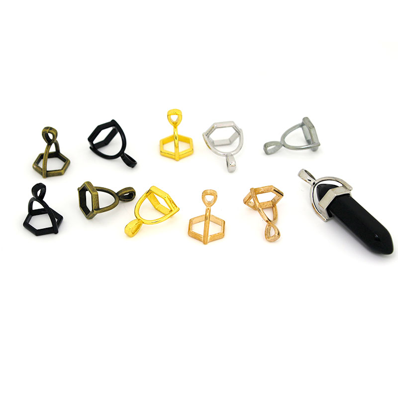 20Pcs Hexagonal Gemstone Cap N - Jewelry Making Stones ulasan dan harga