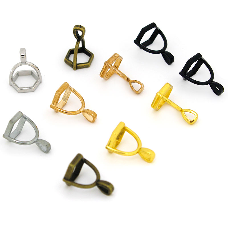 20Pcs Hexagonal Gemstone Cap N - Jewelry Making Stones ulasan dan harga