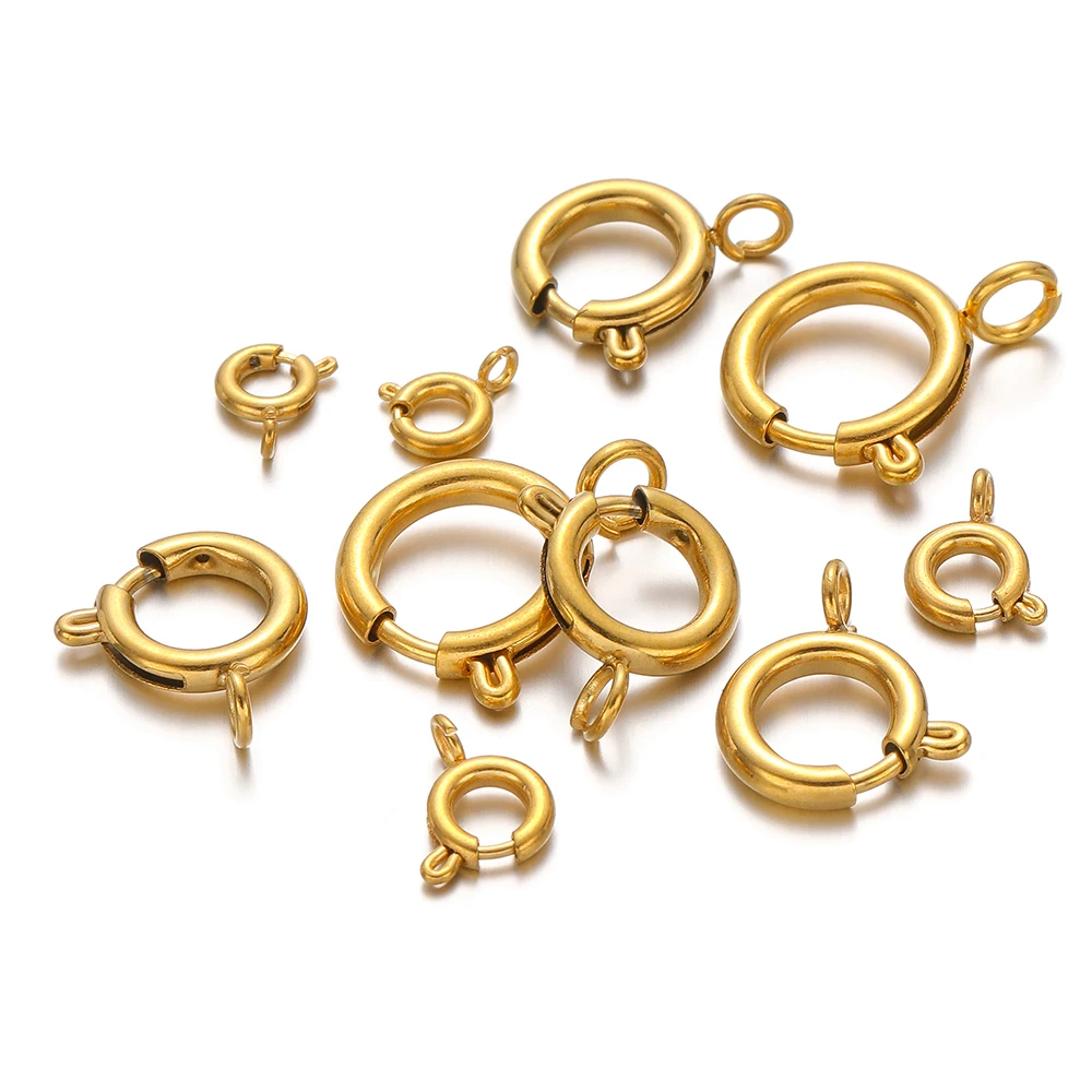 10pcs Stainless Steel Spring R - Jewelry Making Material ulasan dan harga