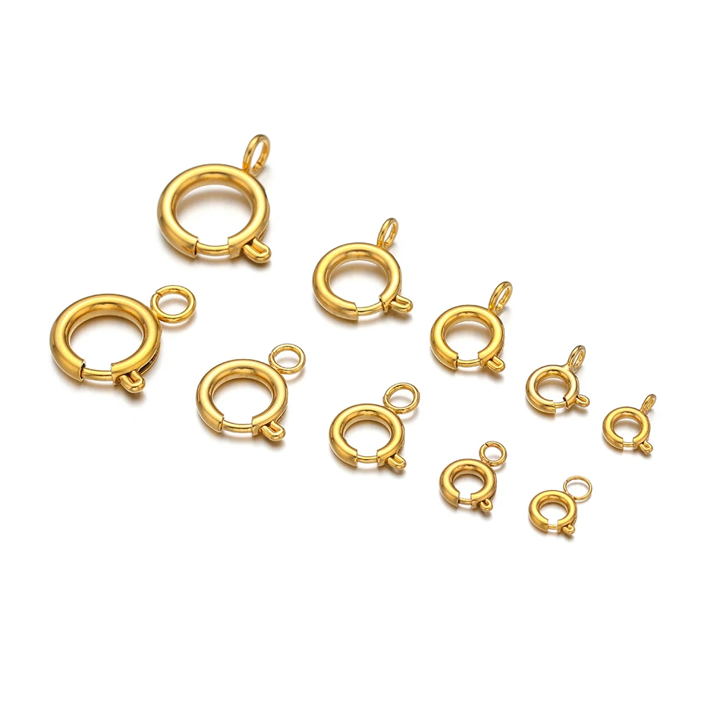10pcs Stainless Steel Spring R - Jewelry Making Material ulasan dan harga