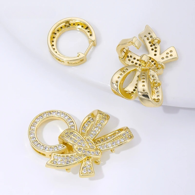 18K Gold Plated Pearl Clasps C - Jewelry Making Brass ulasan dan harga