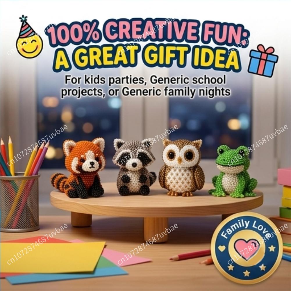 Mini 3D Animal Bead Crafting S - Jewelry Making Kit For Kids ulasan dan harga