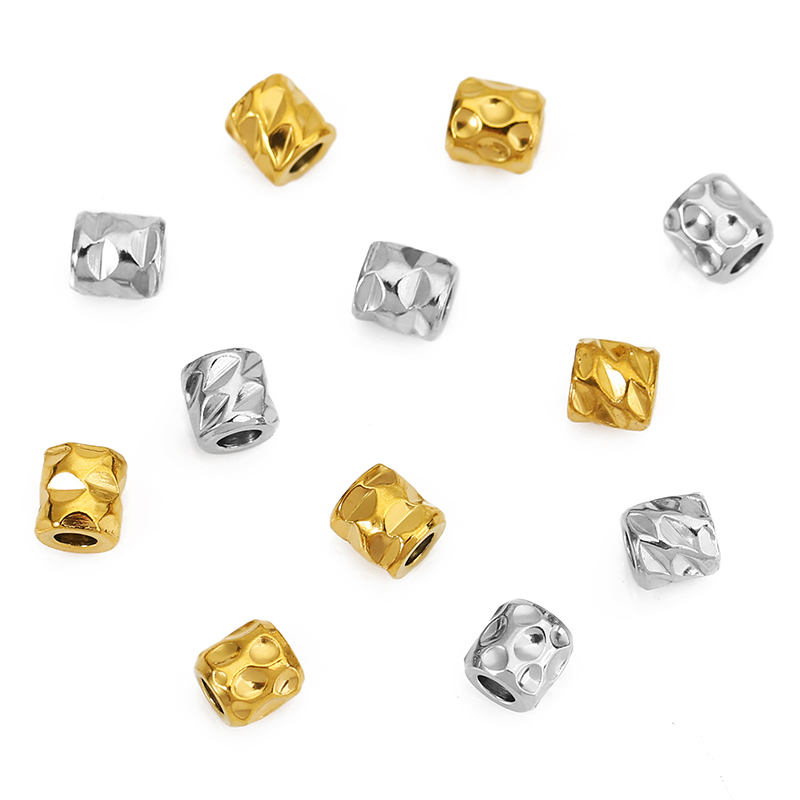 20pcs Stainless Steel PVD 18K  - Crimp Bead Tube ulasan dan harga