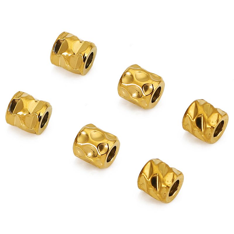 20pcs Stainless Steel PVD 18K  - Crimp Bead Tube ulasan dan harga