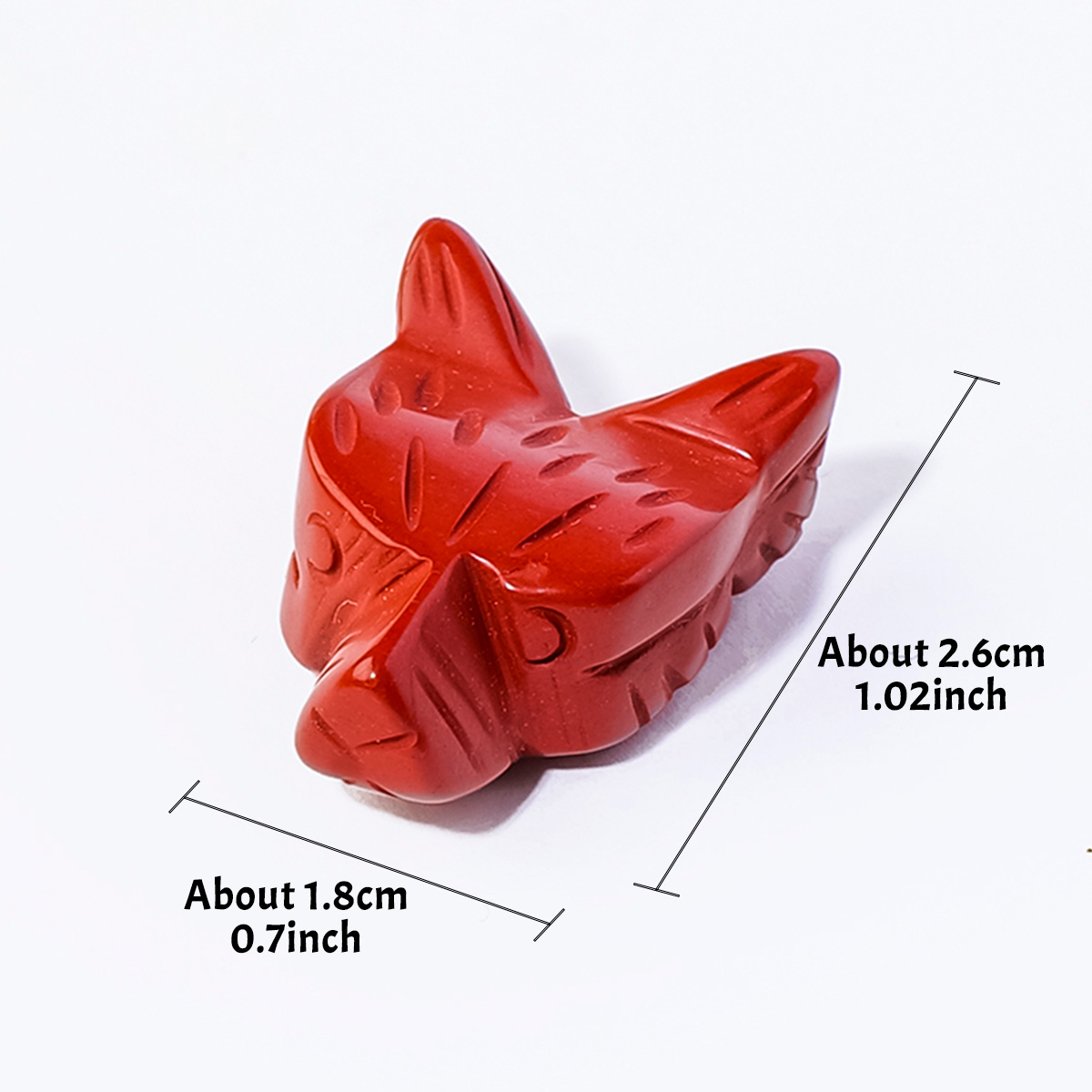 1PC Natural Crystal Carved Fox - Jewelry Making Desk ulasan dan harga