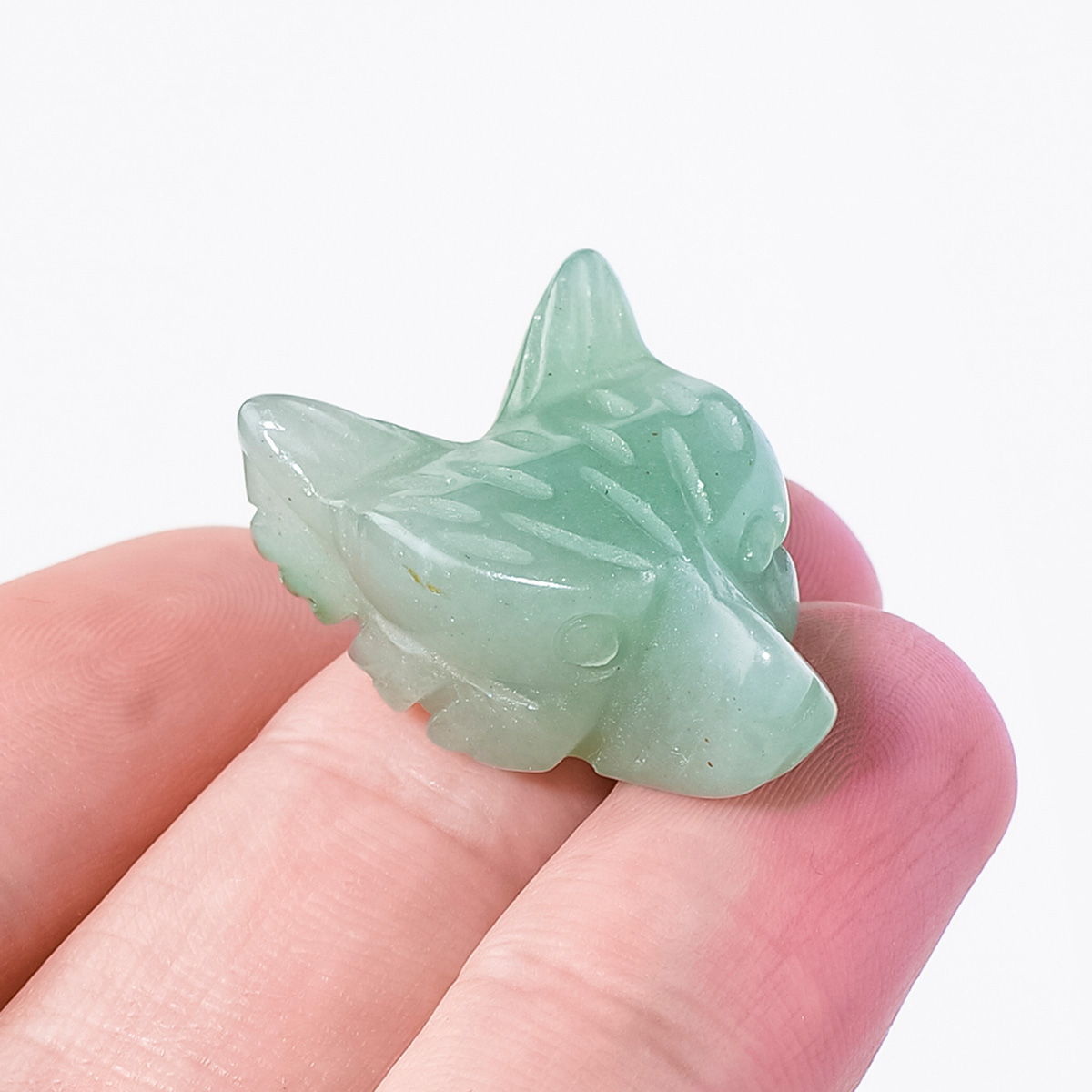1PC Natural Crystal Carved Fox - Jewelry Making Desk ulasan dan harga