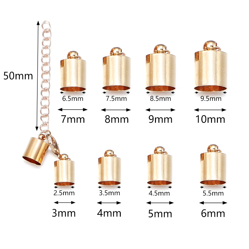 10Sets Leather Cord End Caps W - Jewelry Making Material ulasan dan harga
